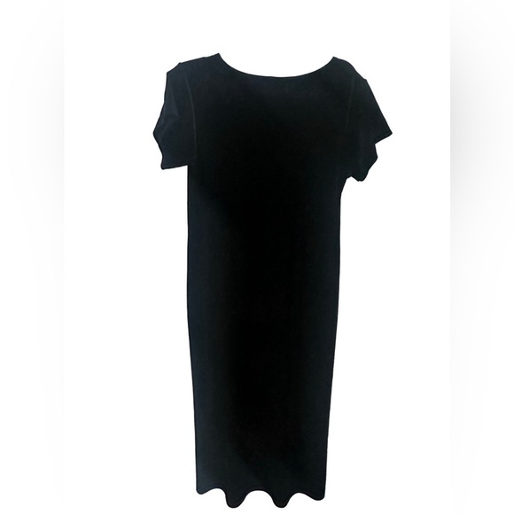 VTG Black Velvet Cassini Dress Lrg Whimsigoth Fairy Grunge Goth Emo Y2K READ - Picture 1 of 5